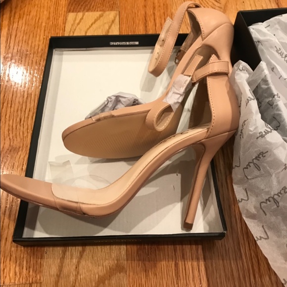 Nude PVC clear sandal heels - Picture 5 of 6